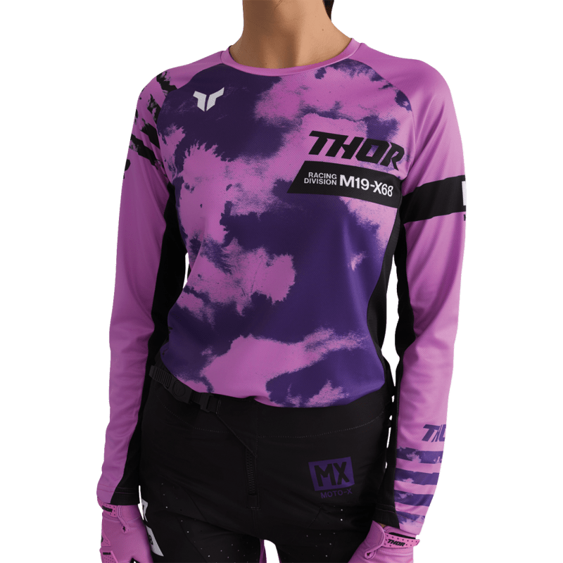 THOR JERSEY WMN LAUNCHMODE BLEACH BLK/ORC - DRIVEN Canada's Powersports 2911 - 03412911 - 0341