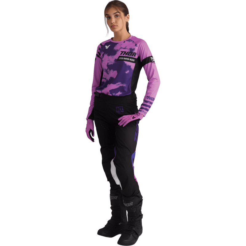 THOR JERSEY WMN LAUNCHMODE BLEACH BLK/ORC - DRIVEN Canada's Powersports 2911 - 03412911 - 0341