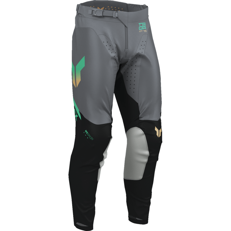 THOR PANT LAUNCHMODE - VENT RAPTOR BLK/CHAR - DRIVEN Canada's Powersports 2901 - 123482901 - 12348