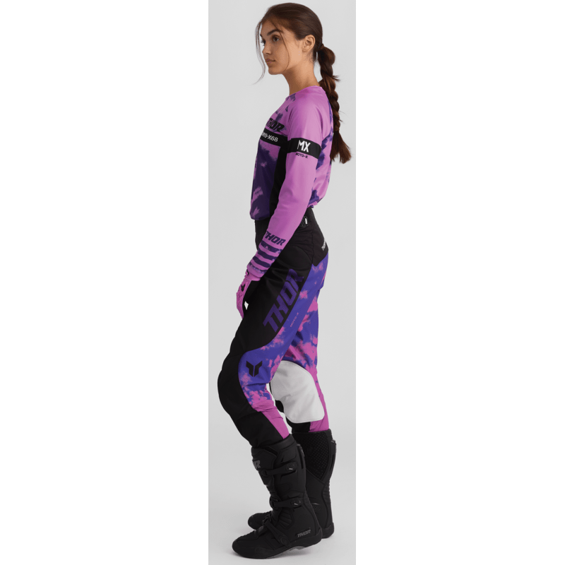 THOR PANT WMN LAUNCHMODE BLEACH BLK/ORCH - DRIVEN Canada's Powersports 2902 - 04292902 - 0429