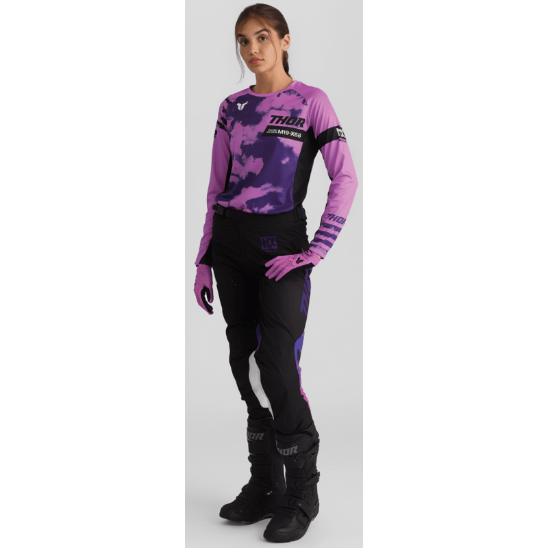 THOR PANT WMN LAUNCHMODE BLEACH BLK/ORCH - DRIVEN Canada's Powersports 2902 - 04292902 - 0429