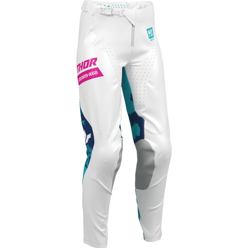 THOR PANT WMN LAUNCHMODE BLEACH WHT/AQ - DRIVEN Canada's Powersports 2902 - 04172902 - 0417