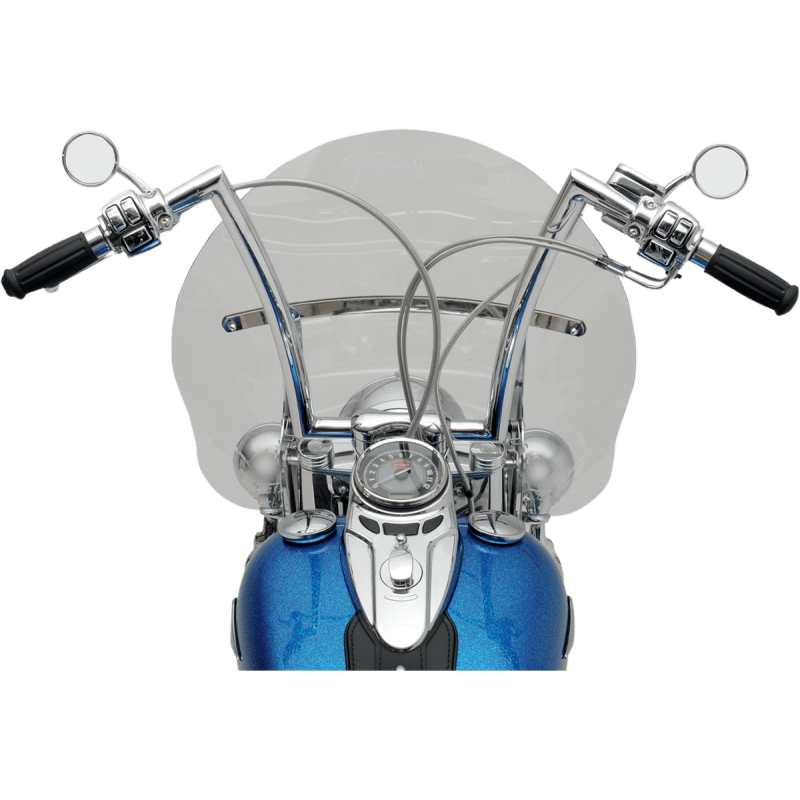 TODDS CYCLE 1.25" 17" STRIP BAR FLY - BY - WIRE CHROME - Driven Powersports Inc.0601 - 2707