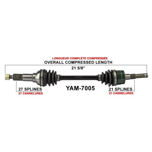 TRAKMOTIVE COMPLETE AXLE (YAM - 7005) - Driven Powersports Inc.844084079510YAM - 7005