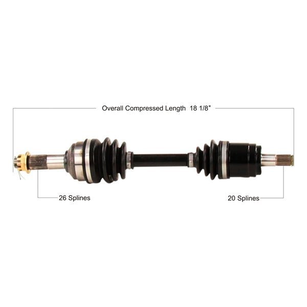 TRAKMOTIVE COMPLETE AXLE (HON - 7053) - Driven Powersports Inc.840140503135HON - 7053