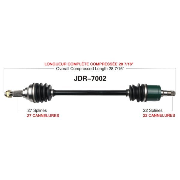 TRAKMOTIVE COMPLETE AXLE (JDR - 7002) - Driven Powersports Inc.844084078094JDR - 7002