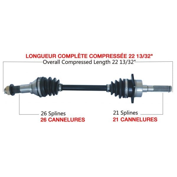 TRAKMOTIVE COMPLETE AXLE (CAN - 7018) - Driven Powersports Inc.844084084880CAN - 7018