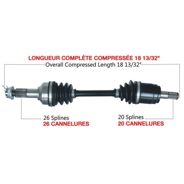 TRAKMOTIVE COMPLETE AXLE (HON - 7031) - Driven Powersports Inc.844084084798HON - 7031