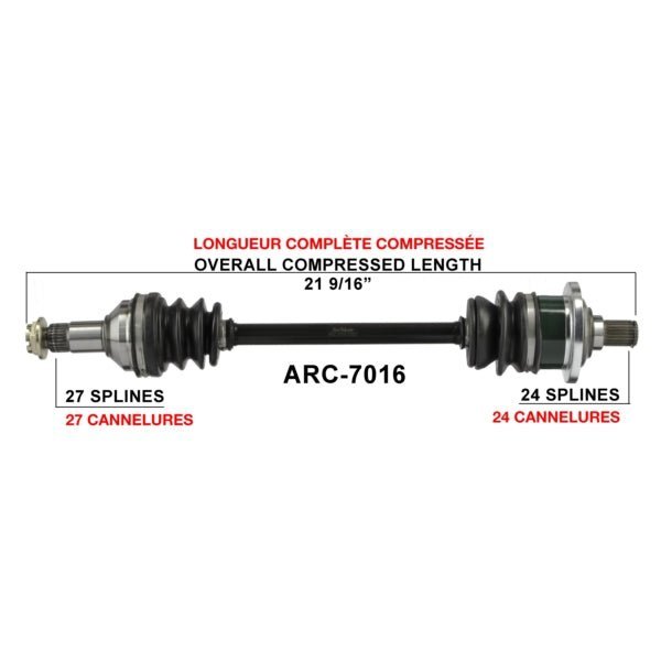 TRAKMOTIVE COMPLETE AXLE (ARC - 7016) - Driven Powersports Inc.844084079206ARC - 7016