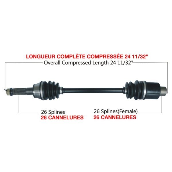 TRAKMOTIVE COMPLETE AXLE (POL - 7055) - Driven Powersports Inc.844084085108POL - 7055