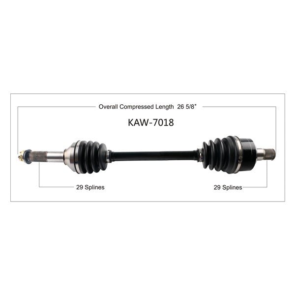 TRAKMOTIVE COMPLETE AXLE (KAW - 7018) - Driven Powersports Inc.844084027108KAW - 7018