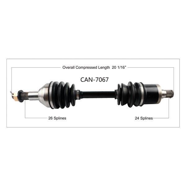Trakmotive Complete Axle - DRIVEN Canada's Powersports 844084027047CAN-7067