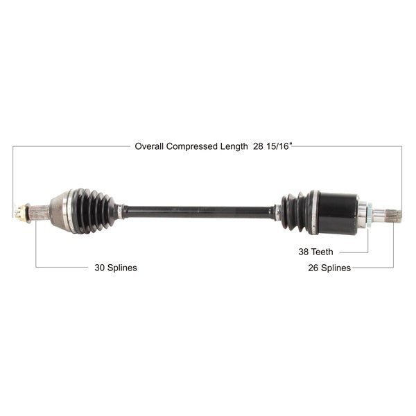 Trakmotive Complete Axle - DRIVEN Canada's Powersports 844084081308HON-7051