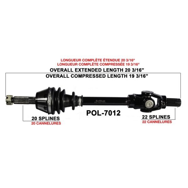 Trakmotive Complete Axle - DRIVEN Canada's Powersports 844084079640POL-7012