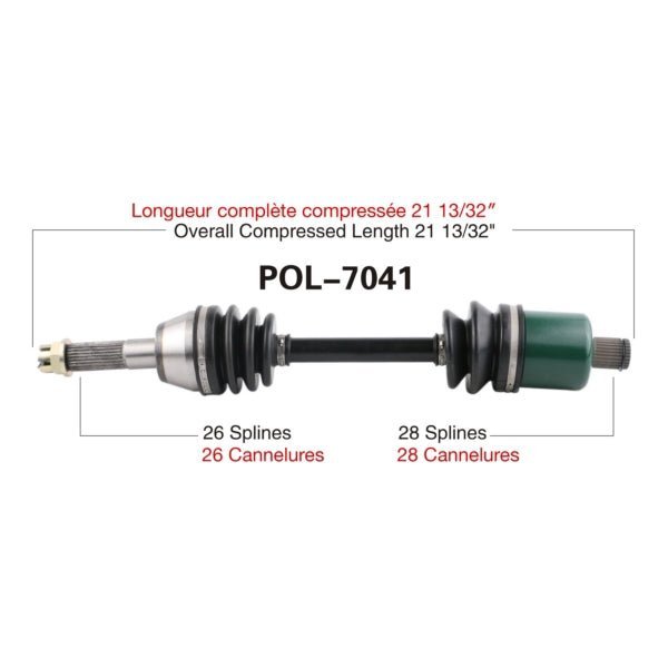 Trakmotive Complete Axle - DRIVEN Canada's Powersports 844084078414POL-7041