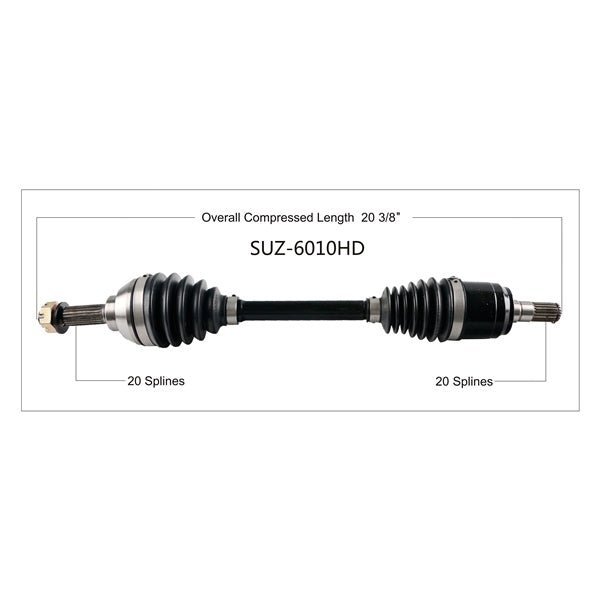 TRAKMOTIVE COMPLETE HD AXLE (SUZ - 6010HD) - Driven Powersports Inc.844084045904SUZ - 6010HD