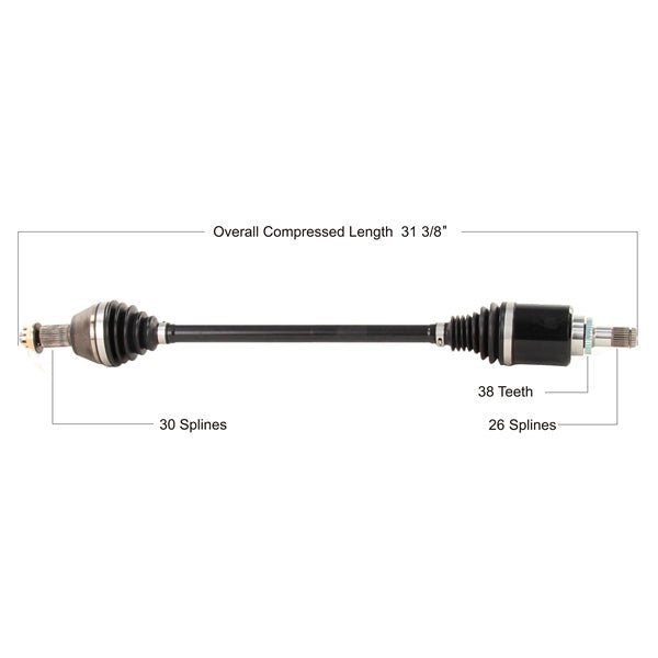 Trakmotive Complete HD Axle - DRIVEN Canada's Powersports 844084081292HON-6050HD