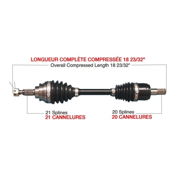 TRAKMOTIVE COMPLETE HD AXLE (HON - 6009HD) - Driven Powersports Inc.844084084231HON - 6009HD