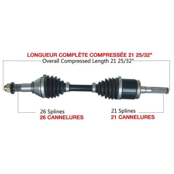 TRAKMOTIVE COMPLETE HD AXLE (CAN - 6021HD) - Driven Powersports Inc.844084085221CAN - 6021HD