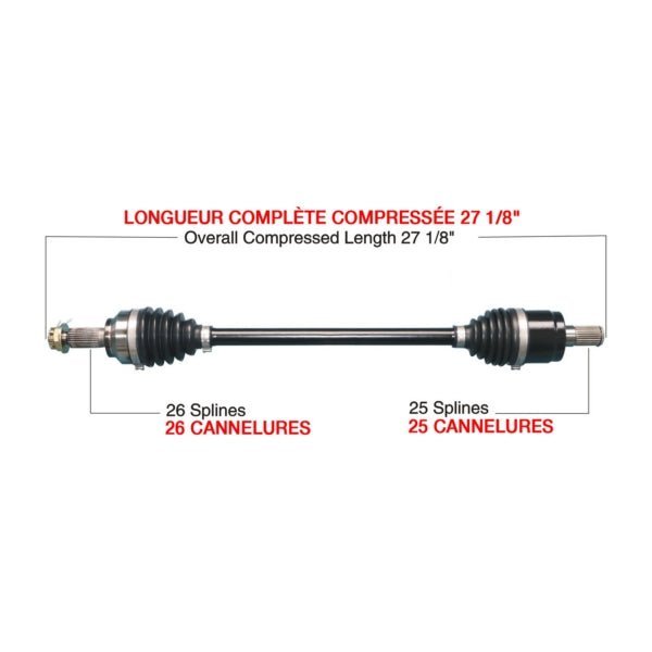 TRAKMOTIVE COMPLETE HD AXLE (HON - 6012HD) - Driven Powersports Inc.844084084255HON - 6012HD