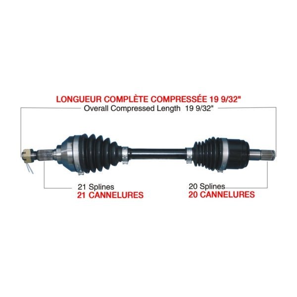 TRAKMOTIVE COMPLETE HD AXLE (KAW - 6010HD) - Driven Powersports Inc.844084078681KAW - 6010HD