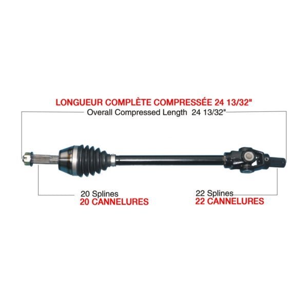 TRAKMOTIVE COMPLETE HD AXLE (POL - 6045HD) - Driven Powersports Inc.844084084583POL - 6045HD