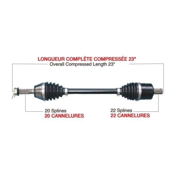 TRAKMOTIVE COMPLETE HD AXLE (POL - 6037HD) - Driven Powersports Inc.844084084521POL - 6037HD