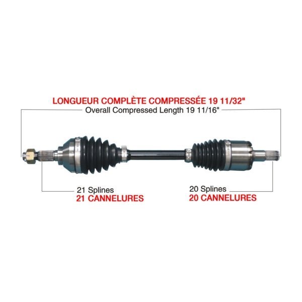TRAKMOTIVE COMPLETE HD AXLE (KAW - 6009HD) - Driven Powersports Inc.844084078698KAW - 6009HD