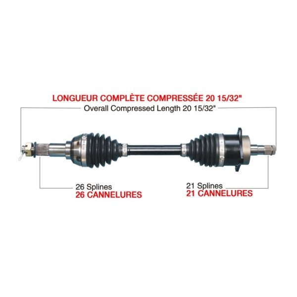 TRAKMOTIVE COMPLETE HD AXLE (CAN - 6002HD) - Driven Powersports Inc.844084084125CAN - 6002HD