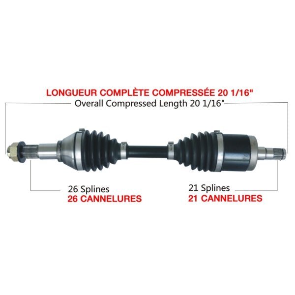TRAKMOTIVE COMPLETE HD AXLE (CAN - 6020HD) - Driven Powersports Inc.844084085214CAN - 6020HD