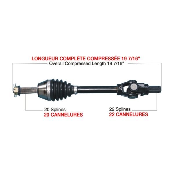 Trakmotivehd Complete HD Axle - DRIVEN Canada's Powersports 844084084378POL-6012HD