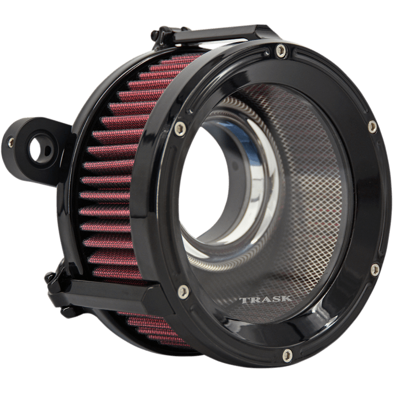 TRASK AIR CLEANER ASULT TBW Black Front - Driven Powersports