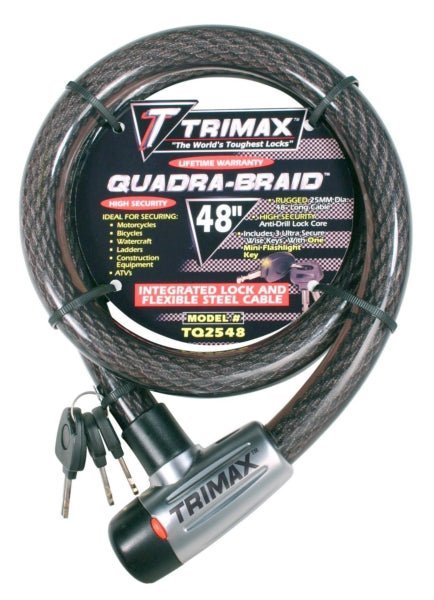 Trimax Cable Lock, 3 Keys - DRIVEN Canada's Powersports 7-97824-10139-5TQ2548