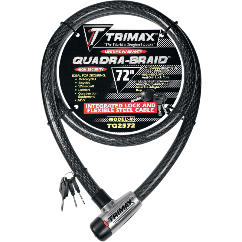Trimax Cable Lock, 3 Keys - DRIVEN Canada's Powersports 7-97824-10140-1TQ2572