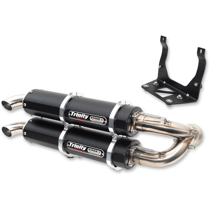 TRINITY RACING MAVERICK X3 DUAL SLIP - ON 17 - Driven Powersports Inc.TR - 4160S - BK