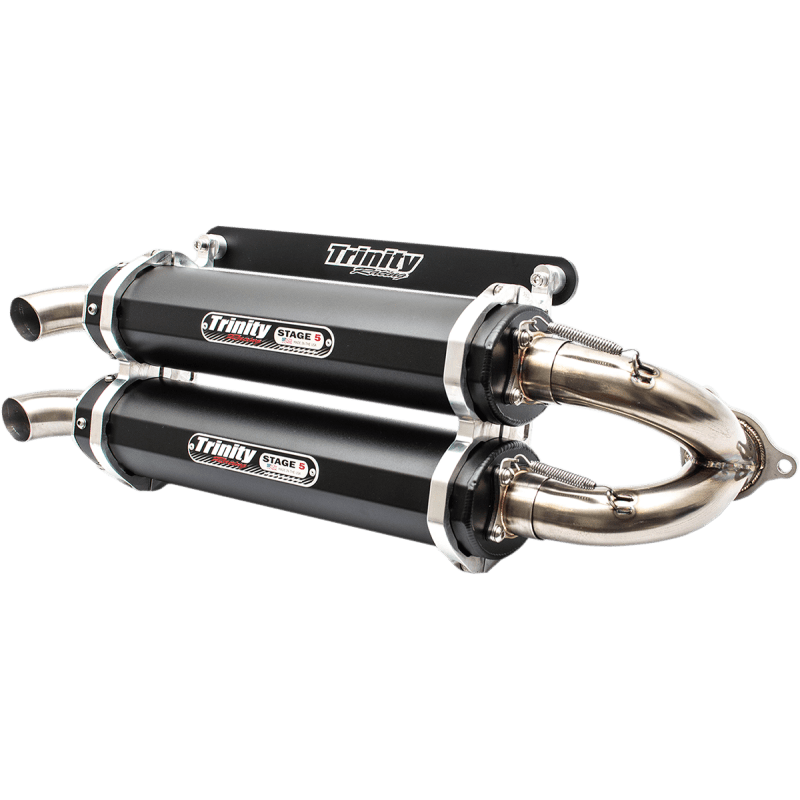 TRINITY RACING RZR XP TURBO DUAL SLIP - ON 16 - 17 - Driven Powersports Inc.TR - 4152S - BK