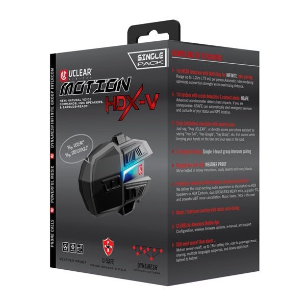 Uclear Motion HDX - V Helmet Audio System - DRIVEN Canada's Powersports 8885007334226180512