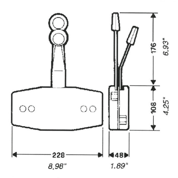 Uflex Single Action Controls B47 And B49 - DRIVEN Canada's Powersports 8031164332838B49