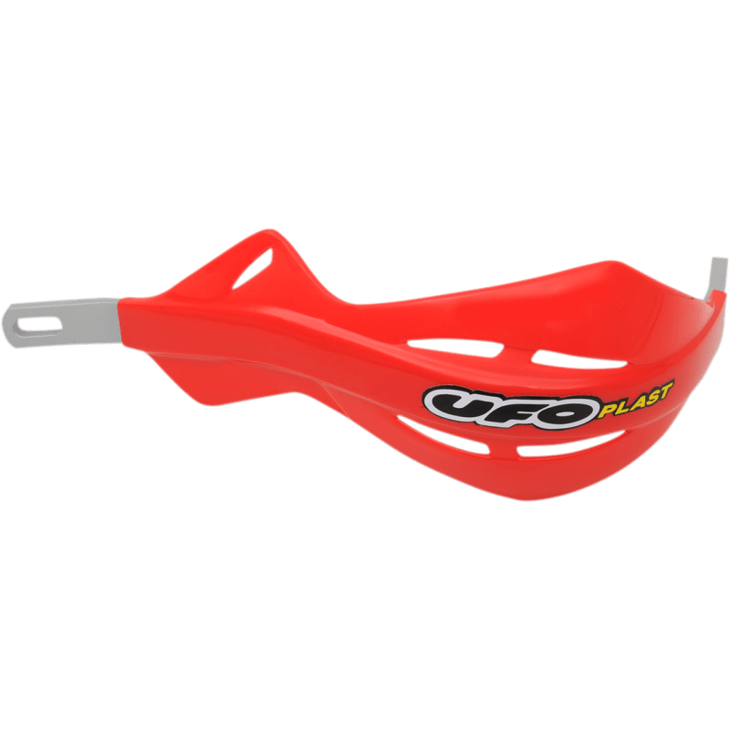 UFO ALU HANDGUARDS FOR 1-1/8 BARS 00RED Cream 3/4 Front - Driven Powersports