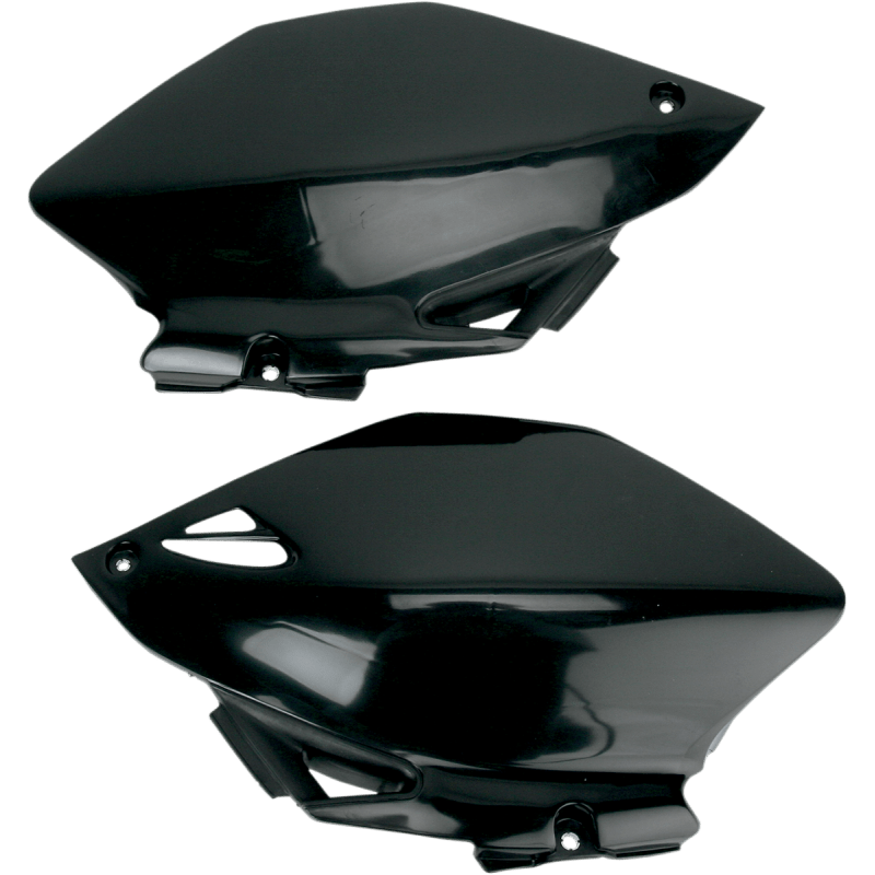 UFO YZF250/450 06-08 SIDE PANELS Black Front - Driven Powersports