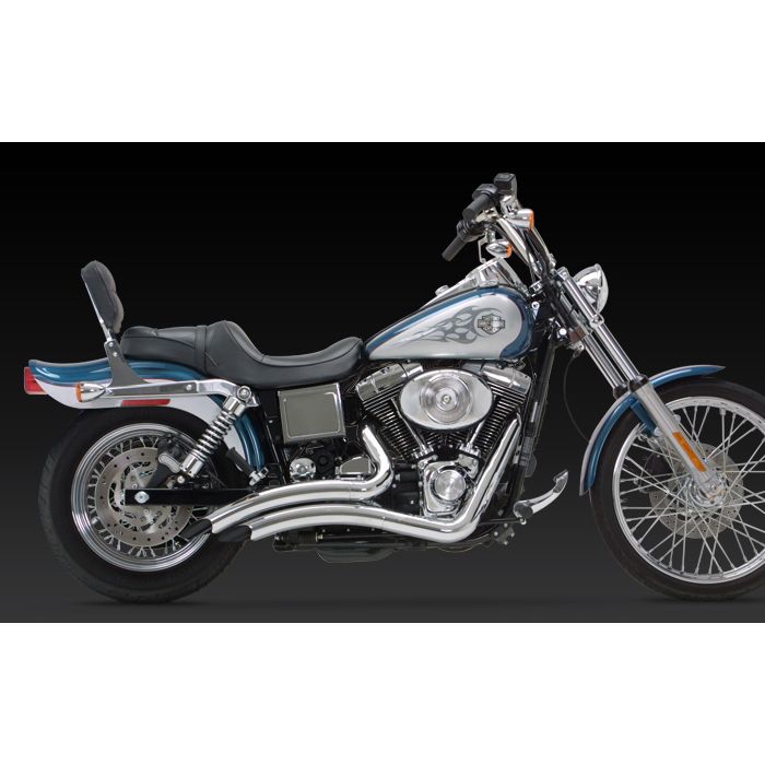 VANCE AND HINES BIG RADIUS 2 - INTO - 2 EXHAUST SYSTEM CHROME / CHROME - 26007 - Driven Powersports Inc.26007