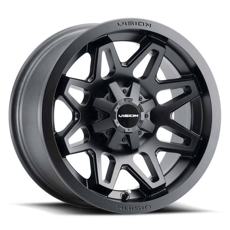 VISION WHEELS SE7EN WHEEL MATTE BLACK 14X7 (5.5+1.5) 4/156 - DRIVEN Canada's Powersports 886821209767416 - 147156MB5.5