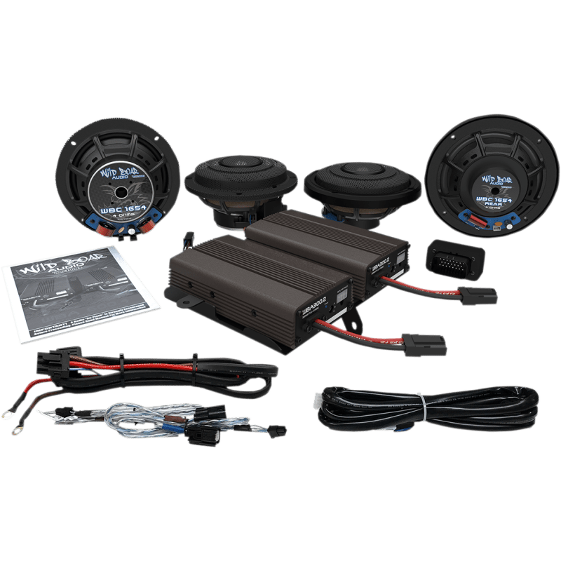 WILD BOAR AUDIO 14 - 19 ULTRA LTD CVO FRT/RR SPKR KIT W/600AMP (WBA ULTRA KIT SE) - DRIVEN Canada's Powersports 4405 - 0545WBA ULTRA KIT SE