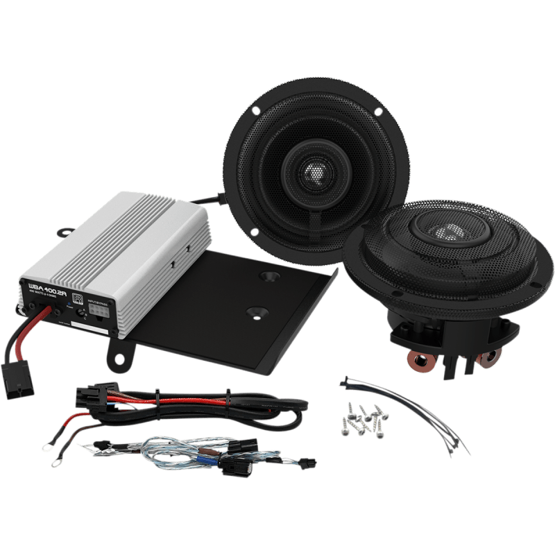 WILD BOAR AUDIO 400 WATT AMP/SPEAKER KIT 2014 FLH (WBASG KIT.2R) - DRIVEN Canada's Powersports 4405 - 0717WBASG KIT.2R