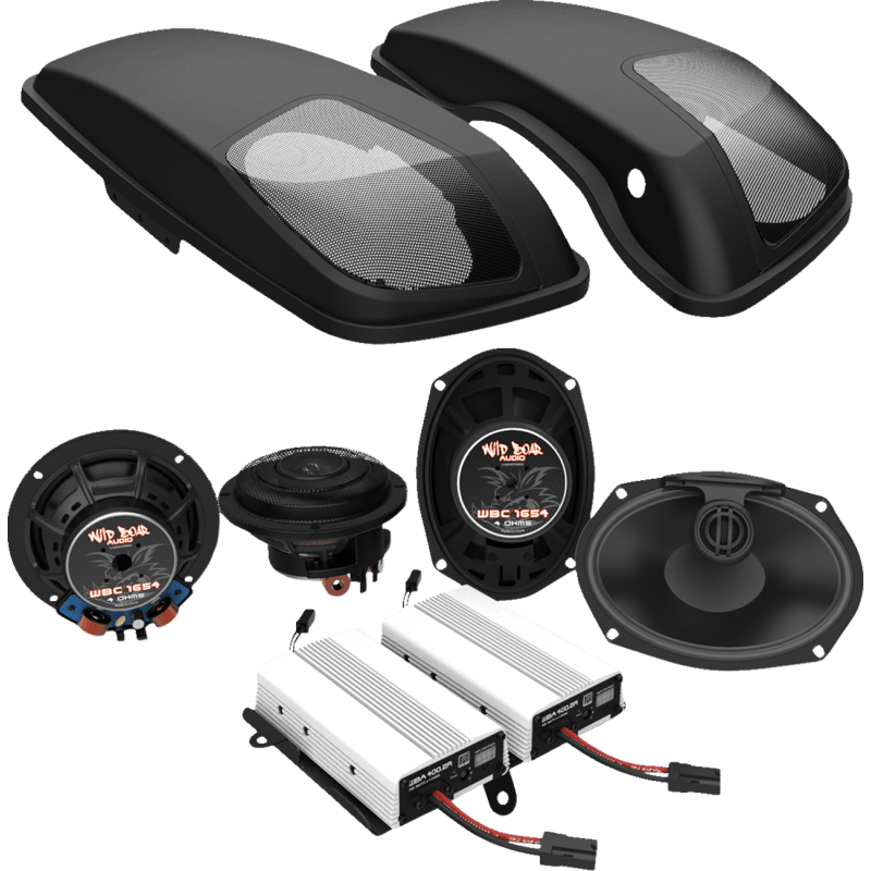 WILD BOAR AUDIO 800 WATT LID SPEAKERS 6X9" STREET GLIDE (WBA 800.4SG KIT) - DRIVEN Canada's Powersports WBA 800.4SG KIT