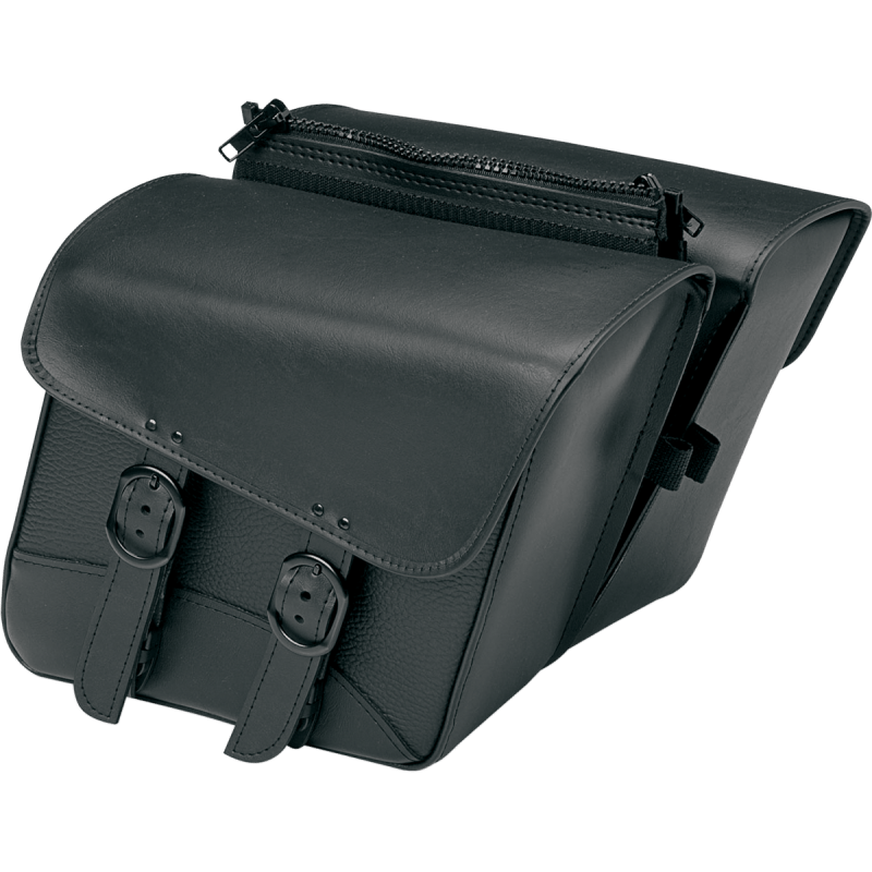 WILLIE & MAX LUGGAGE BLACK JACK COMPACT SLANT SADDLEBAG SET (59588 - 00) - DRIVEN Canada's Powersports 83046000729159588 - 00