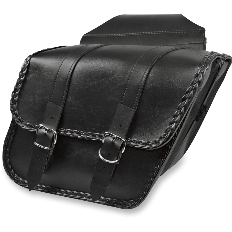 WILLIE & MAX LUGGAGE SADDLEBAG COMPACT BRAIDED (58707 - 20) - DRIVEN Canada's Powersports 58707 - 20