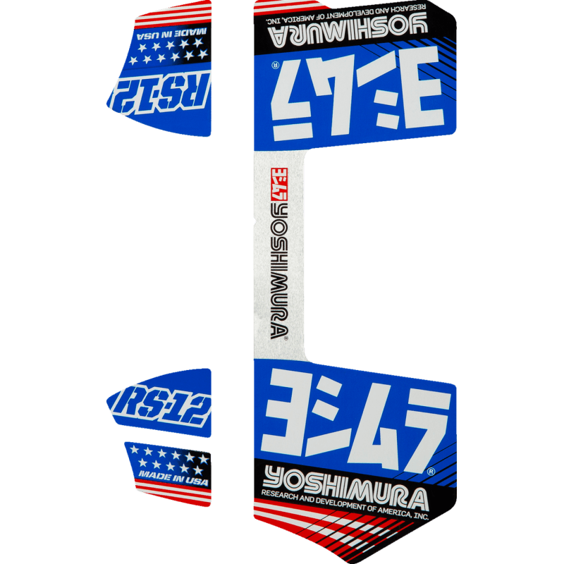 YOSHIMURA RS - 12 OE BRANDED 4 PC DECAL KT - DRIVEN Canada's Powersports RS12 - NB013