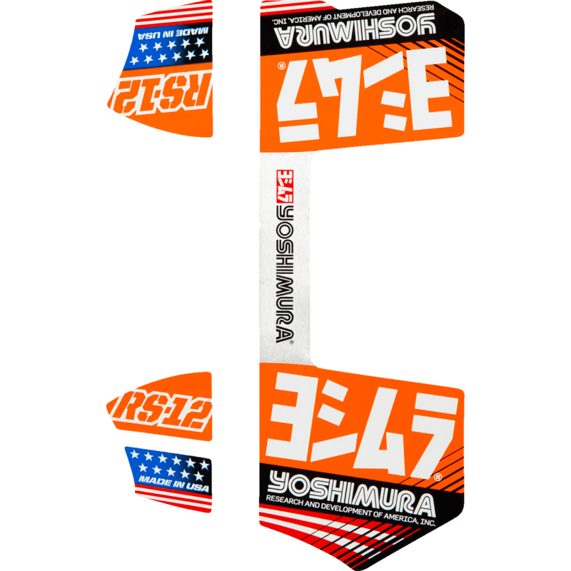 YOSHIMURA RS - 12 OE BRANDED 4 PC DECAL KT - DRIVEN Canada's Powersports RS12 - NB014