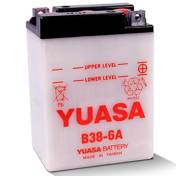 YUASA B38 - 6A CONVENTIONAL 6V BATTERY (YUAM2614J) - DRIVEN Canada's Powersports YUAM2614J
